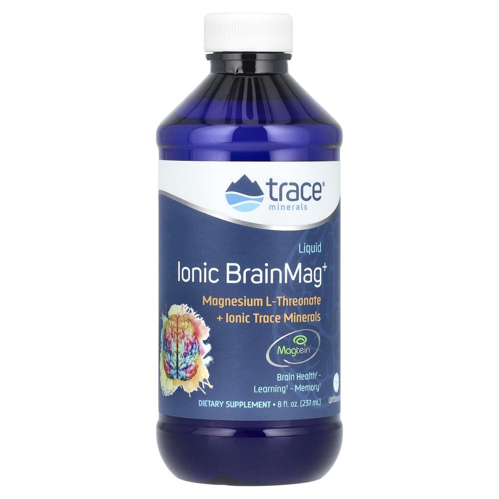 Жидкий ионный комплекс BrainMag+, без вкуса, 8 жидких унций (237 мл)