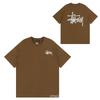 Mens Short Sleeve T-Shirt Loose Fit Round Neck Letter Print Casual Street Style Couples Top