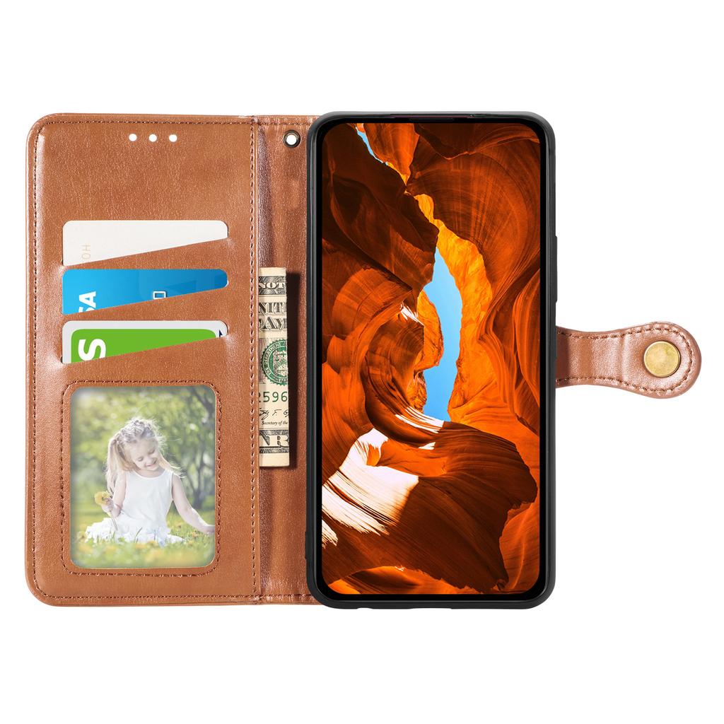 For Xiaomi Poco M8 Pro 5G/Redmi Note 15 Pro+ 5G (Global) Case Wallet Stand Leather Phone Cover with Wrist Strap