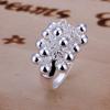 925 Color Silver Weomen Lady Wedding Women Cute Gifts Grape Rings Beautiful Trendy Jewelry