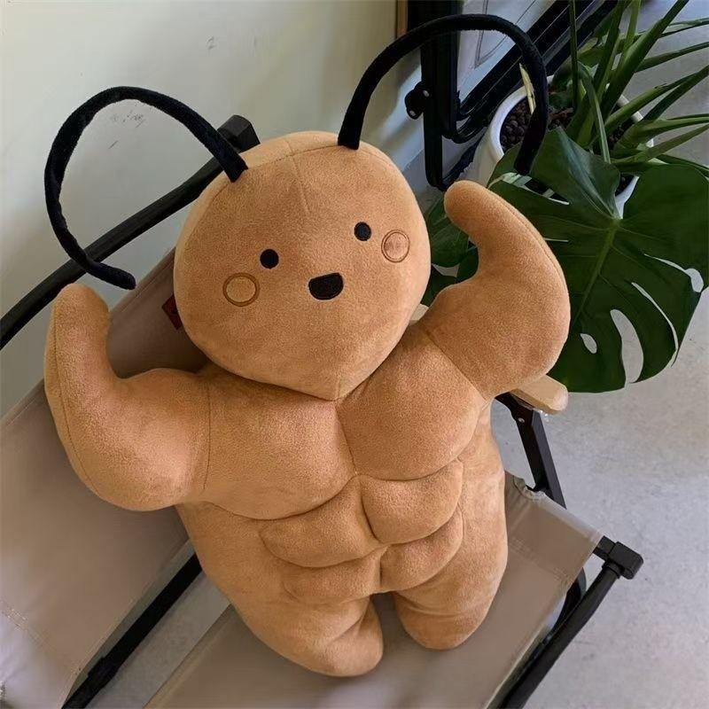 Cute Cute Large Cockroach Plush Toy With Muscular Design For Kids And Collectors