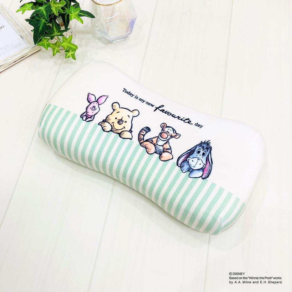 MORIPiLO Morishita подушка с эффектом памяти Винни-Пух 15x30 см поддержка талии поддержка спины мягкая игрушка подушка товары с персонажами Disney зеленый 4621179