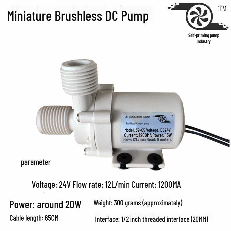 12В Высокотемпературный и коррозионностойкий бесщеточный насос постоянного тока для солнечного водонагревателя