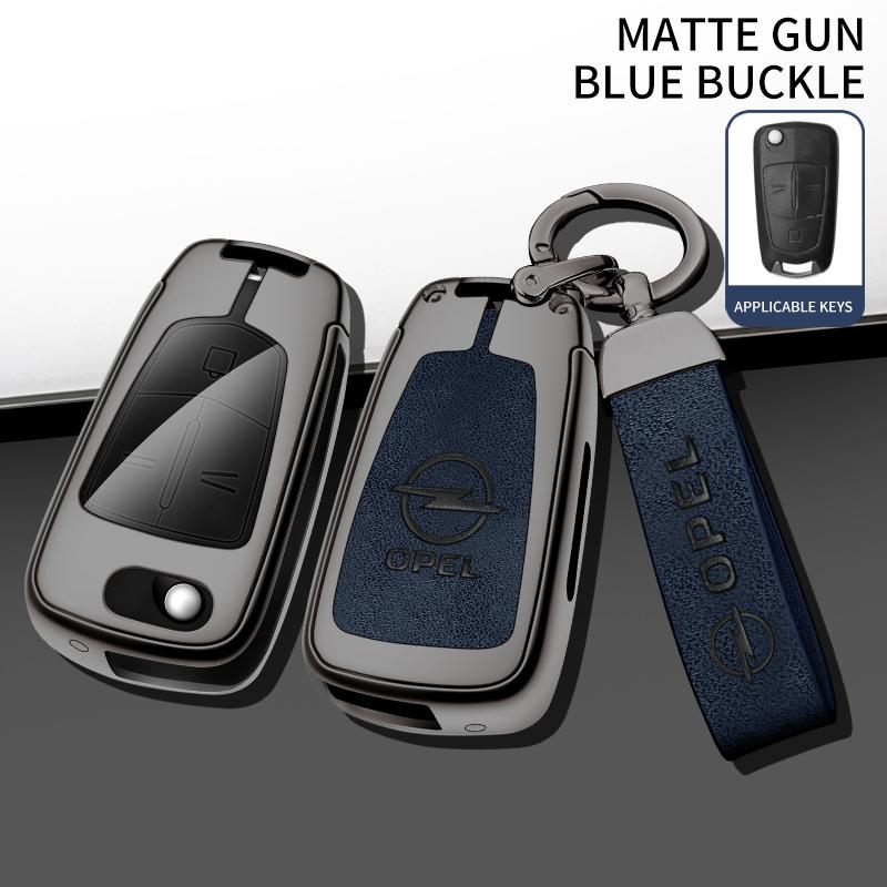 For Opel OPCline ASTRA CORSA INSIGNIA MOKKA VECTRA GTC Tigra Car Key Chain Metal Key Shell Car TPU Zinc Alloy Key Case Bag