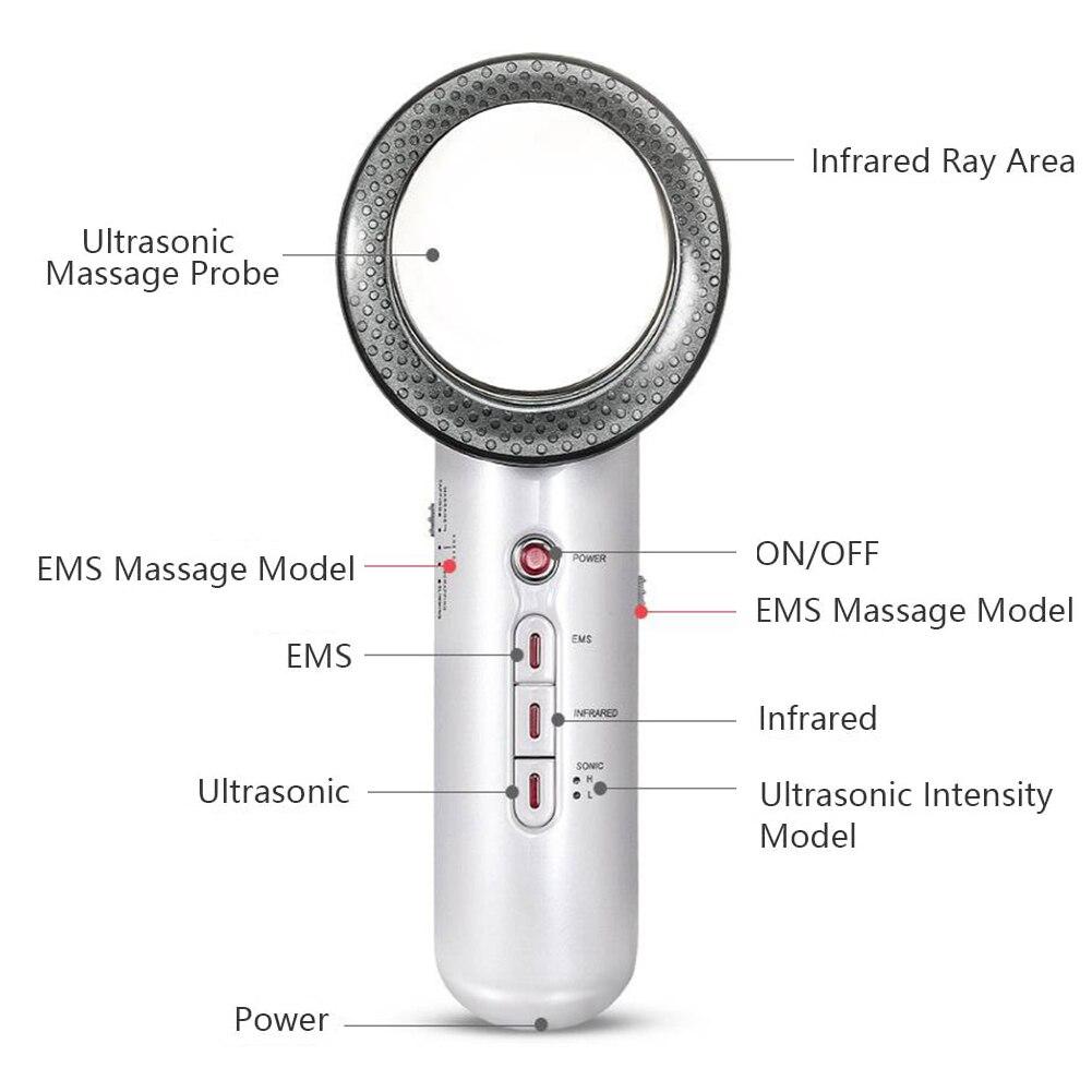 Ultrasound Cavitation EMS Body Slimming Massager Weight Loss Lipo Fat Burner Galvanic Infrared Ultrasonic Therapy Slim Machine