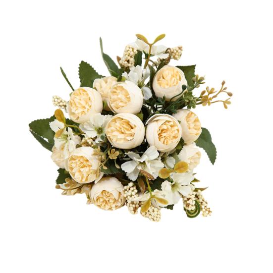 Искусственный цветок, изысканное мастерство, имитация розы, реалистичный цветок из искусственного шелка для домашнего свадебного украшения