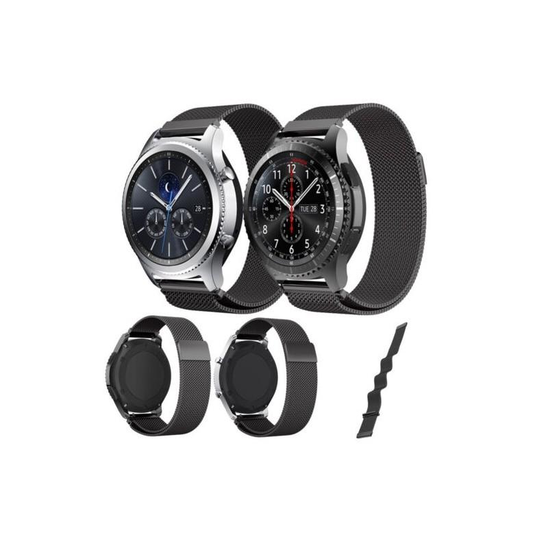 Элегантный миланский магнитный ремешок из нержавеющей стали для часов Samsung Gear S3 Frontier