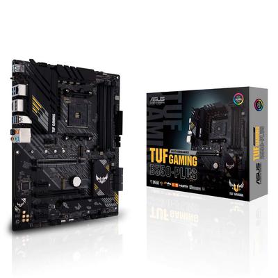 Материнская плата совместимая с AM4 с ASUS AMD B550 TUF GAMING B550-PLUS [ATX]