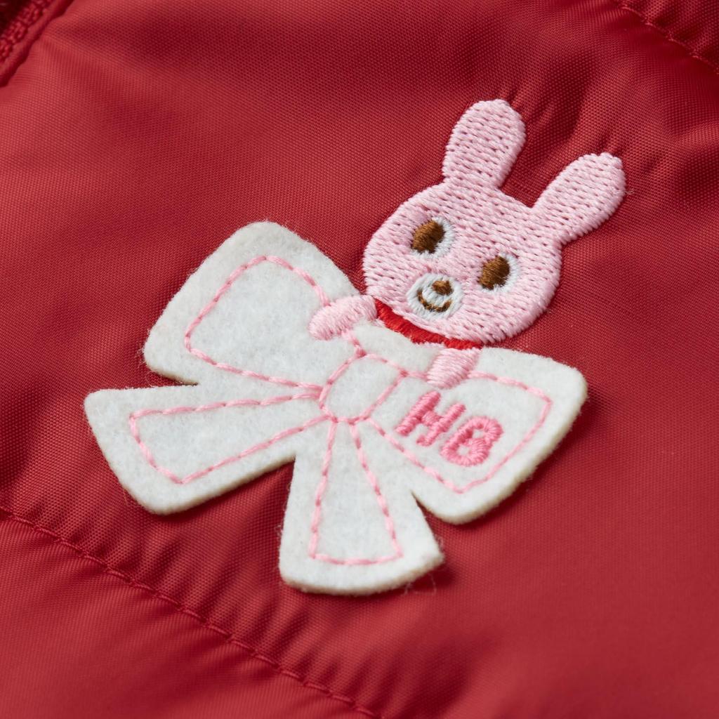 Miki House Hot Biscuits Baby Jumper for Boys and Wine Girls, Red, 80cm, 73-3706-387