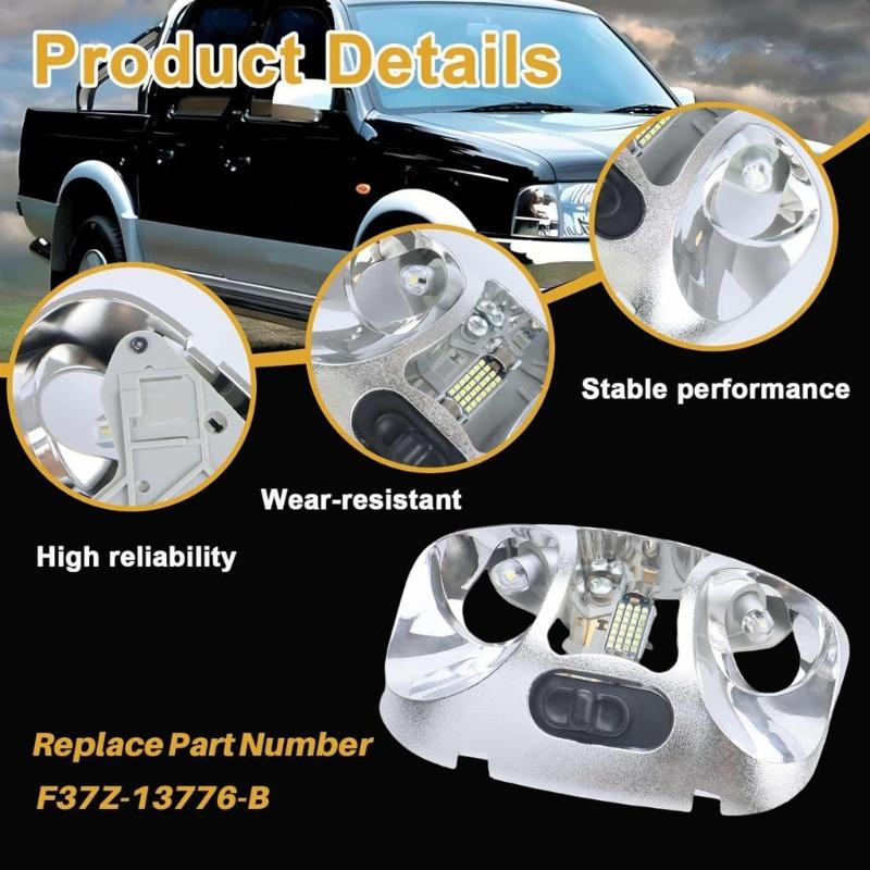 F37Z-13776-B F37Z13776B Energy Efficient LED Ceiling Interior Dome Light Assembly Suitable for Roof Headliners Map Lamp
