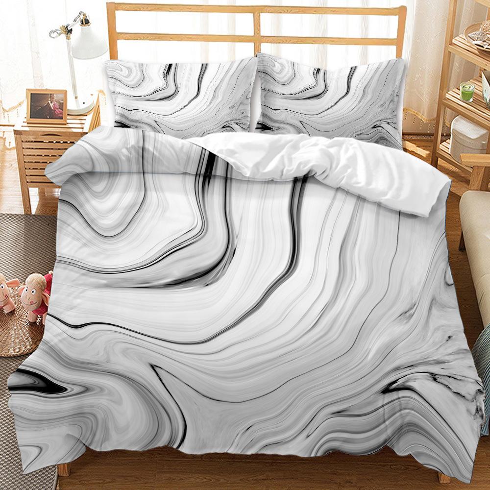 Art Pattern Bed Three-Piece Quilt Cover Wish Tide Quilt Cover