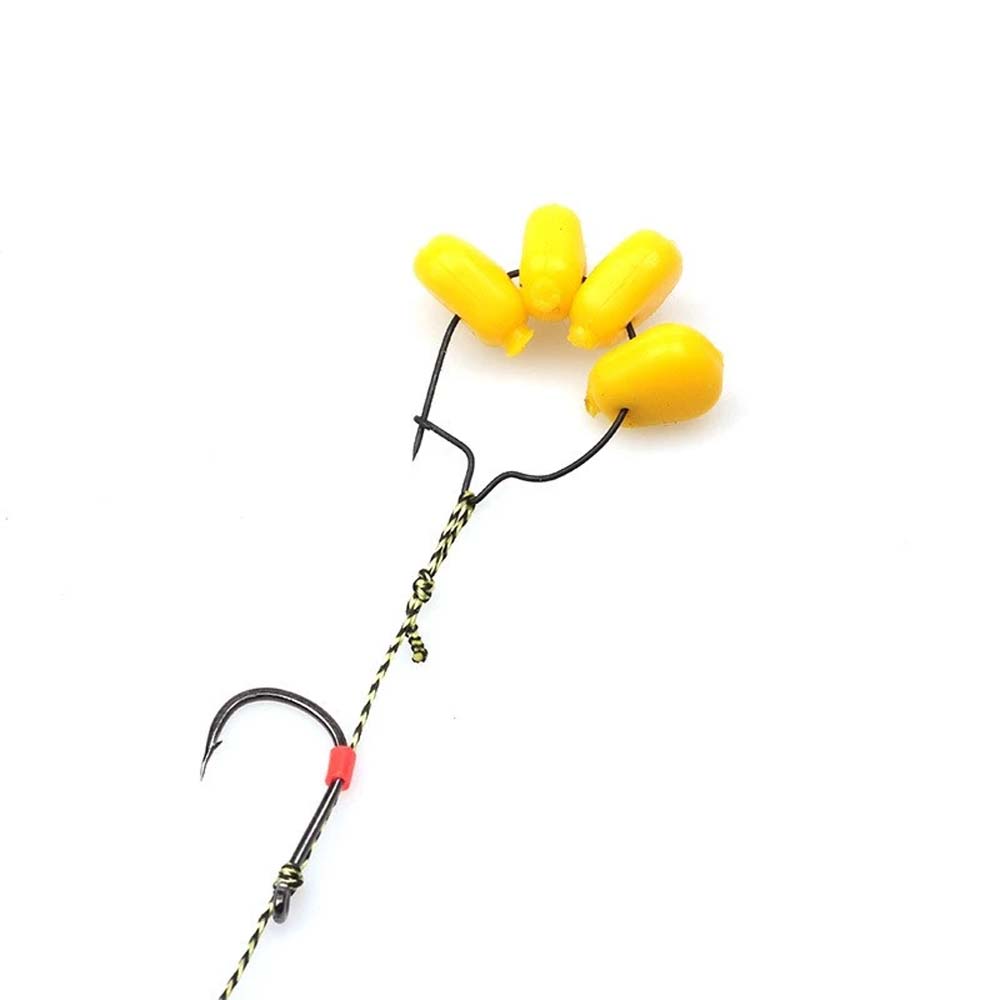 Pin Carp Fishing Rig Tackle Fishing Maggot Clip Bait Ring Hooks Fishing Bait Ring Maggot Clips