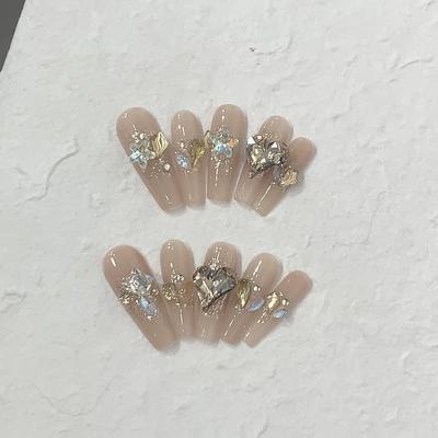 Платина Серебро Дробленый Бриллиант Fine Flash K9 Шампанское Aurora Бриллиант