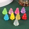 Creative Cartoon Mini Christmas Tree Ornaments: Cute Resin Snow Tree Crafts for Desktop Decoration