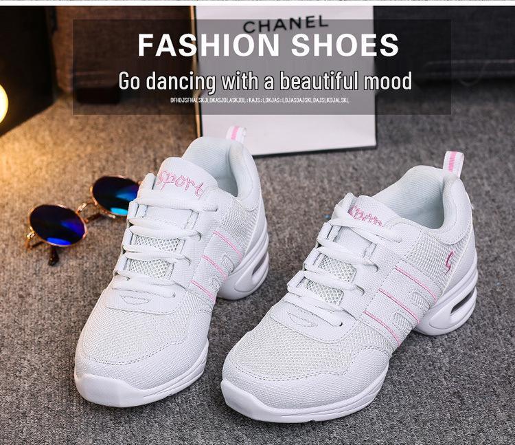 Женские сетчатые джазовые туфли с мягкой подошвой и увеличением высоты - Универсальные для всех сезонов