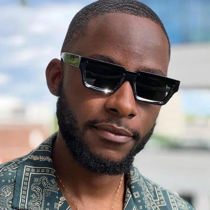 Классические квадратные повседневные модные солнцезащитные очки женские мужские винтажные стильные овальной формы минималистичные женские мужские