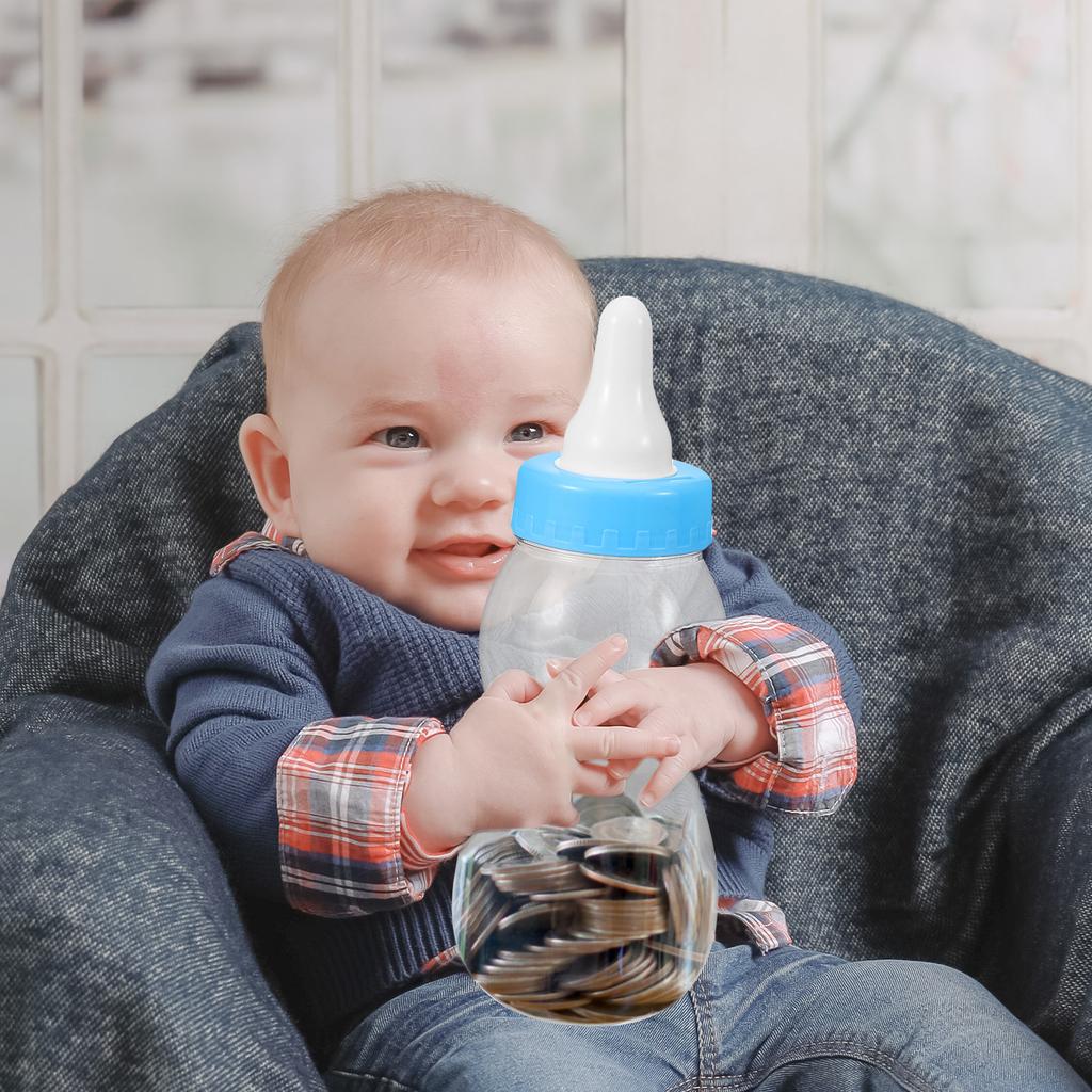 Baby Games Pink Candy Money Pot Accessories Toddler Bottle Piggy Bank Toys for Girls