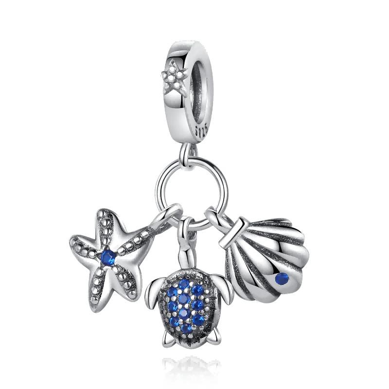 925 Sterling Silver Spring New Animal Beads Fit for Original Bracelet Jewelry Making Butterfly Firefly Chameleon Charms