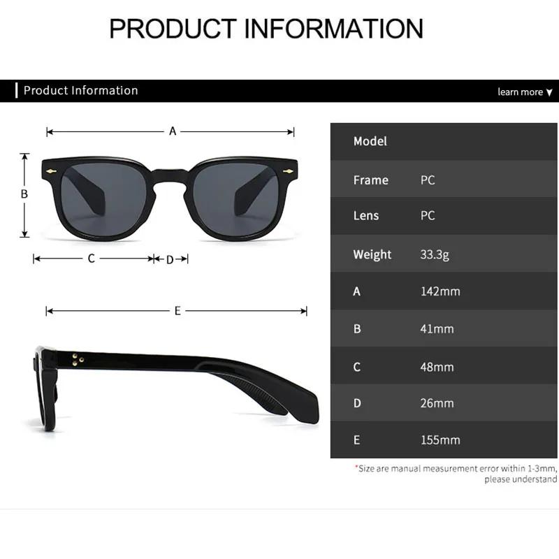 SHAUNA Женские квадратные солнцезащитные очки в стиле ретро с заклепками, трендовые мужские солнцезащитные очки с градиентом UV400