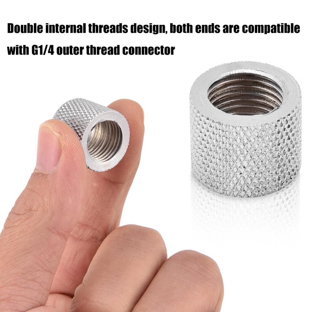 2PCS 15MM straight through Fitting Connector Female To Female Extender  Water Cooling Builds