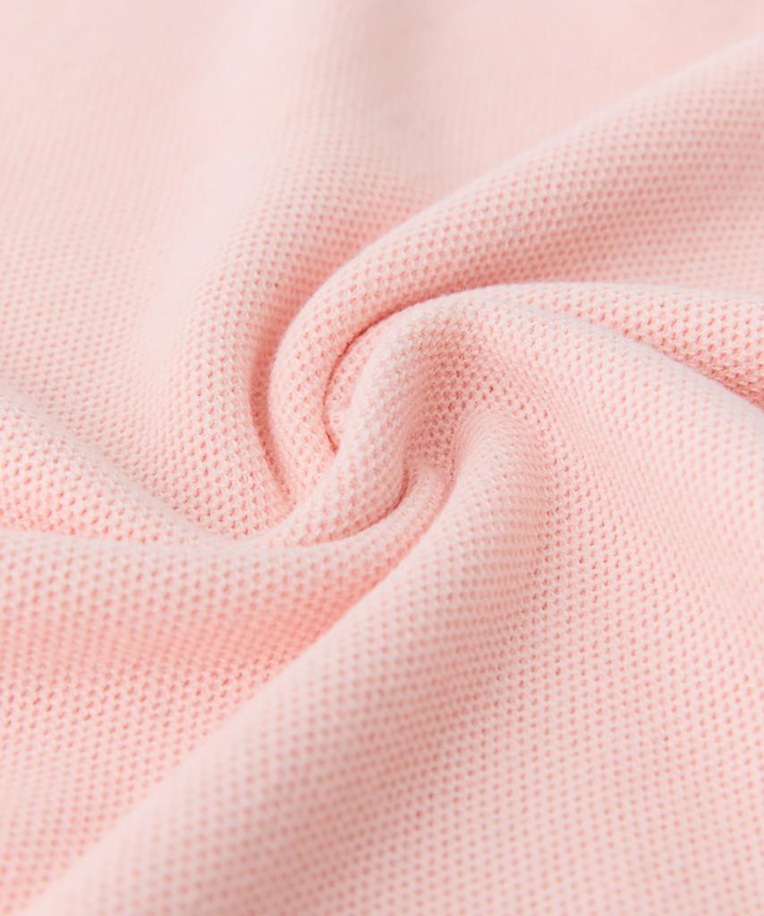 VERNO 26Ss Waffle Polo Knit Pink