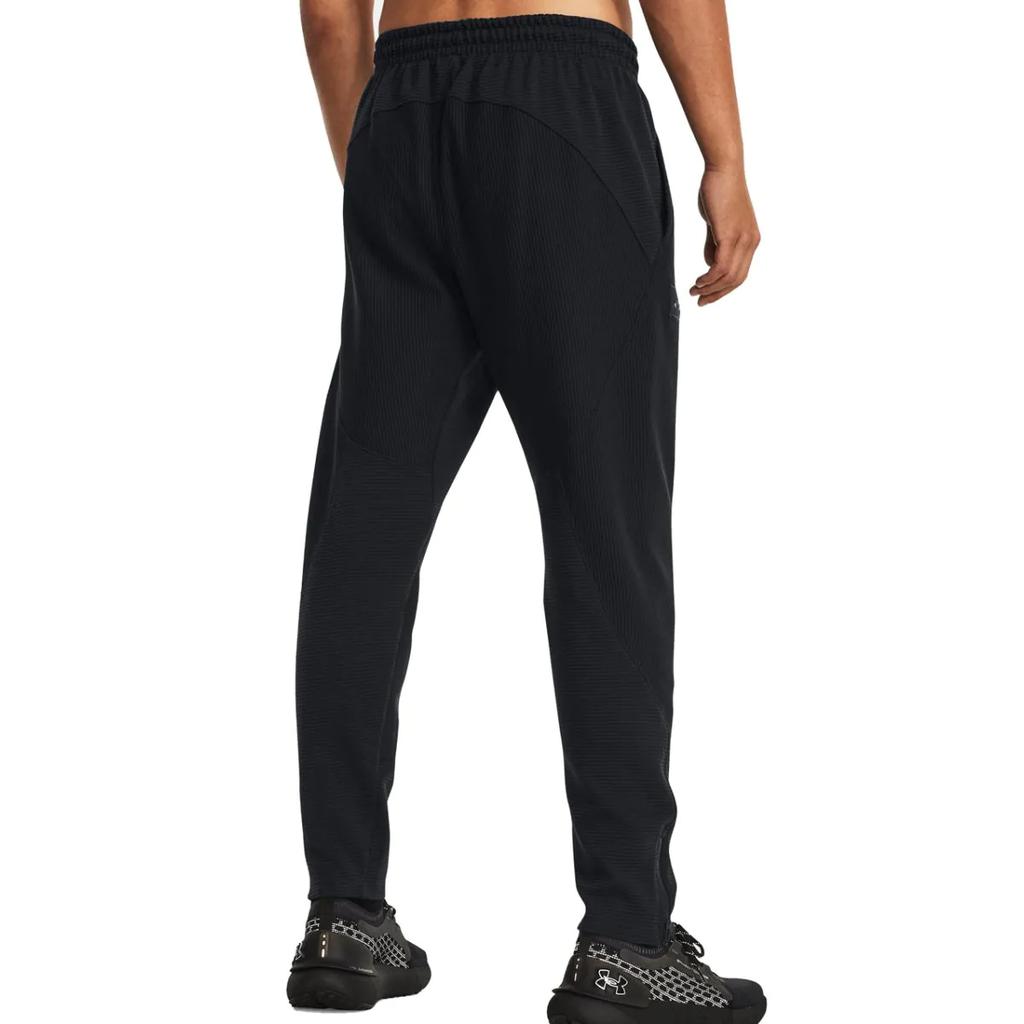 Under Armour Штаны для тренировок из цельного флиса Ottoman, зауженные книзу, мужские, черные 1379692-001