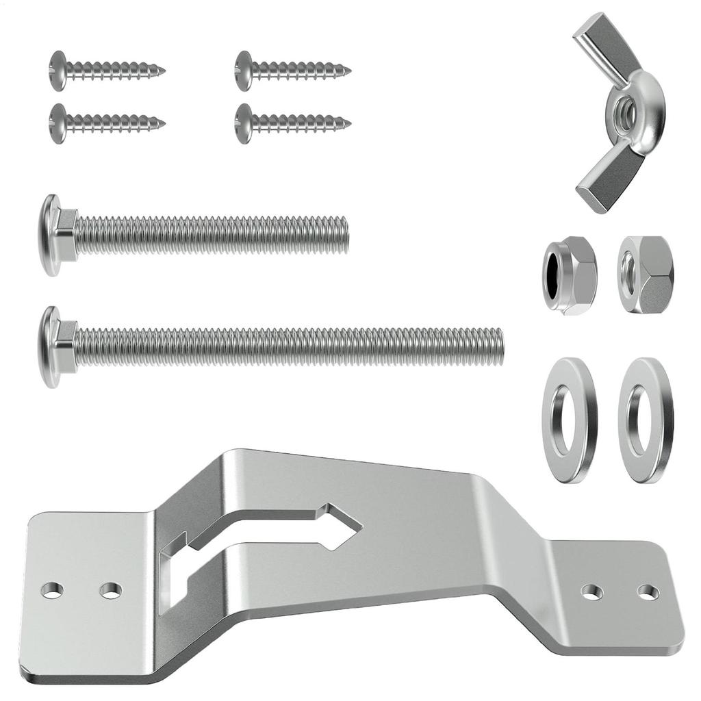 Настенный кронштейн для запасного колеса прицепа Нержавеющая сталь Закрытый кронштейн для запасного колеса прицепа Настенный держатель запасного колеса