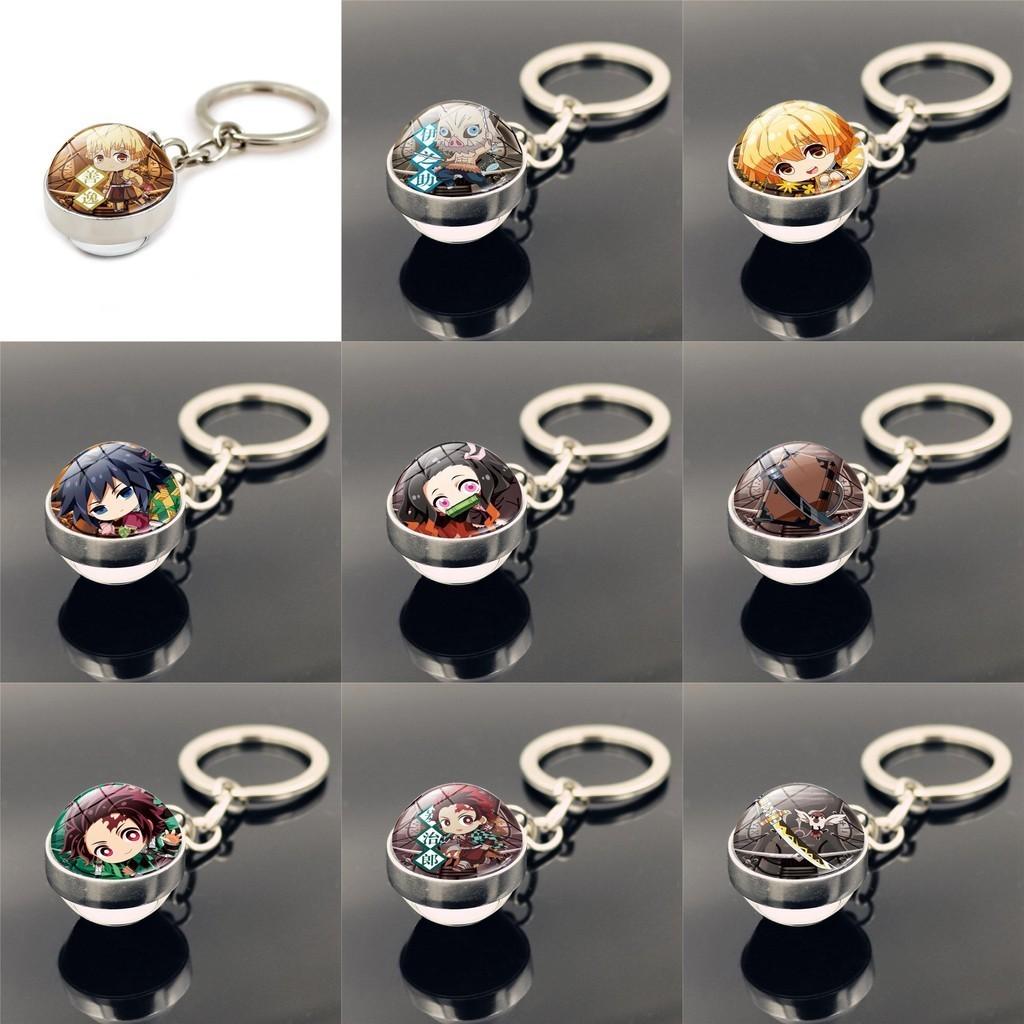 Стильные аксессуары-брелки «Истребитель демонов» для фанатов Современный минималистичный дизайн