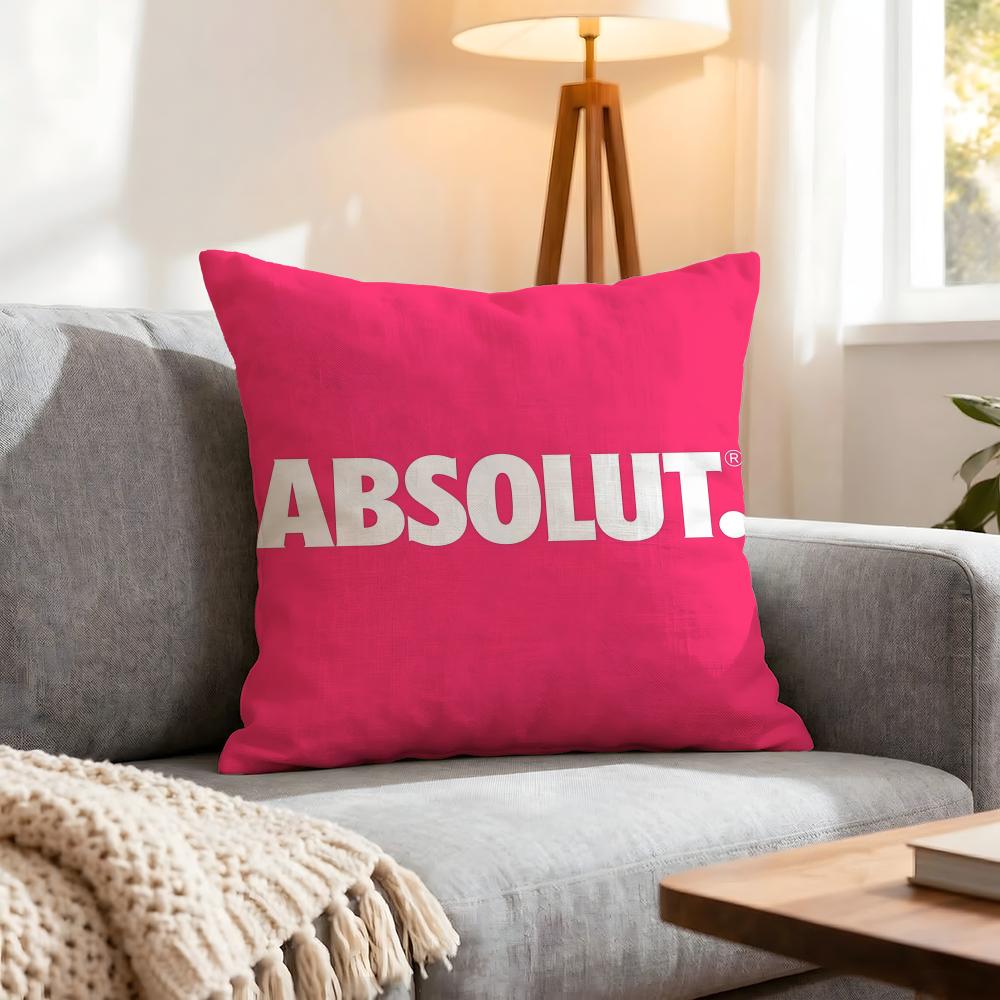 Brand Absolut Cushion Cover 1Pcs Decorative Covers Soft Cushion Case For Sofa Couch Decor 40X40 45X45 Pillowcases