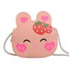Strawberry Rabbit Shoulder Bag Animal Print Lightweight Adjustable Strap Gift