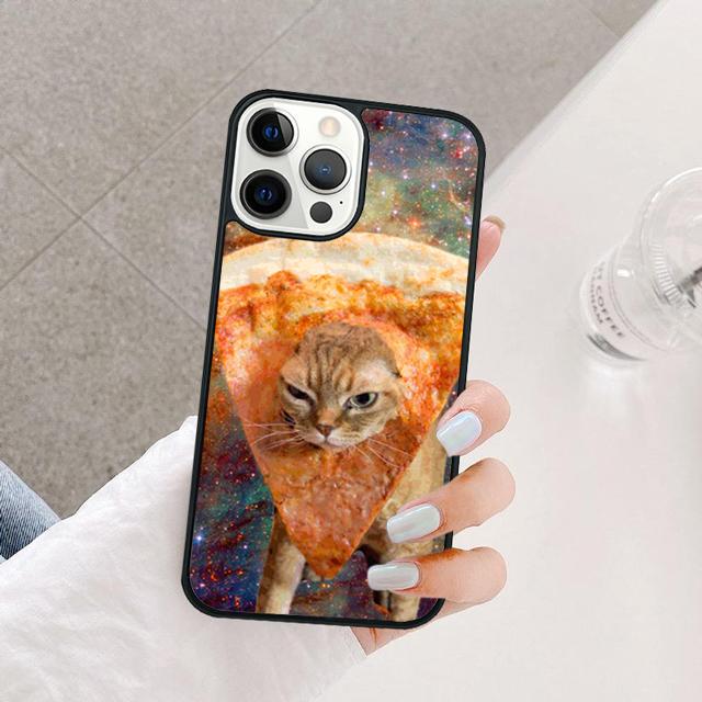 Милый Чехол для Телефона с Котом GINGER PIZZA Для iPhone 17 Air 15 16e 14 13 12 Pro Max 11 Pro Max Plus Coque Shell