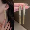 Zinc Zinc Alloy Niche Design Tassel Women Earrings Korean Style Dangle Earrings Ear Drop Stud Earrings