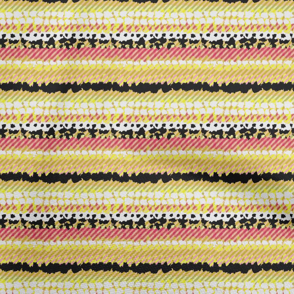 oneOone Cotton Poplin Brown Fabric Abstract Brush Stroke Quilting Supplies Print Sewing Fabric By The Yard 42 Inch