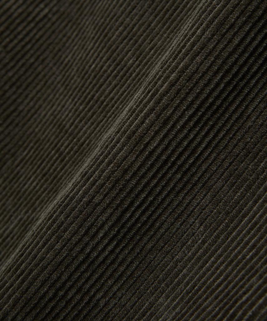HOOVES Corduroy Single-Pleat Cargo Pants [Ash Khaki]