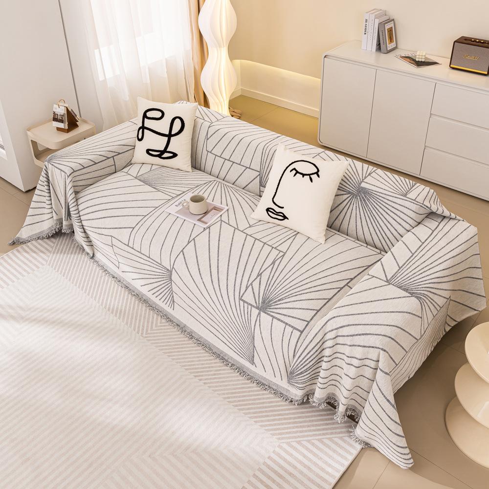 Chenille Sofa Cushion Full Covered Cloth Four Seasons Universal Non-Slip Sofa Cover New Anti-Scratching Cloth Cover Blanket