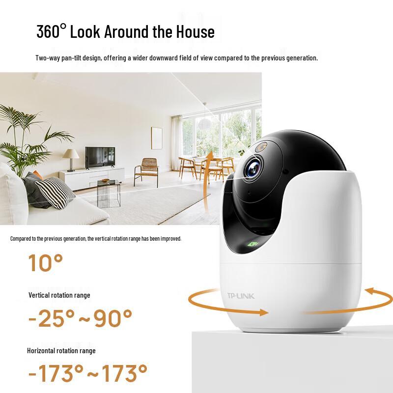 TP-LINK 10MP HD 360° Indoor Wi-Fi Security Camera (CN version)