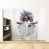 Picture Home Bathroom Decor Dogs Lover Gift Dog Reading Newspaper Toilet Wall Art Canvas Prints Funny Dog Painting Wall