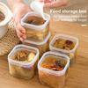 1/2/4/6 Pcs Kitchen Coup Storage Box with Scale Transparent Airtight Lock Leakproof Soup Freezer Storage Container Food Storage Case