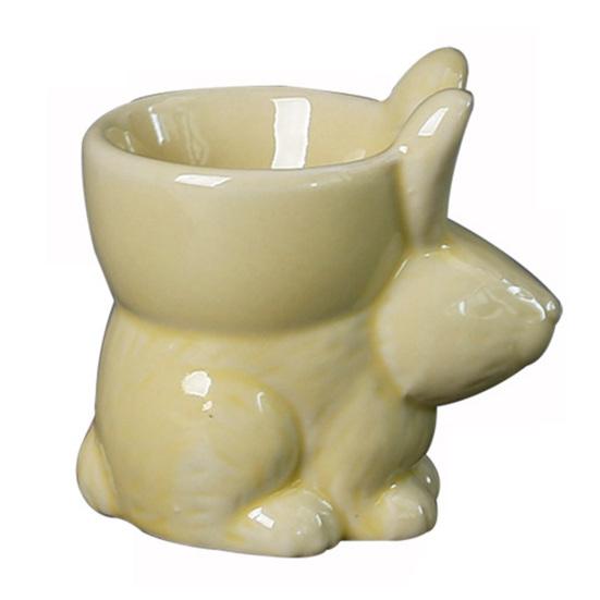 Керамическая подставка для яиц в виде кролика, подставка для яиц в виде кролика, декор для стола для завтрака, подставка для яиц всмятку, кухонная утварь, пасхальное украшение