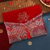 New Year Blessing Words Brocade Red Envelope Brocade Cloth Tassel Cloth Money Pocket HongBao Spring Festival New Year Money Bag
