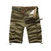 Мужские летние шорты-карго, мужские однотонные повседневные модные шорты-карго с несколькими карманами