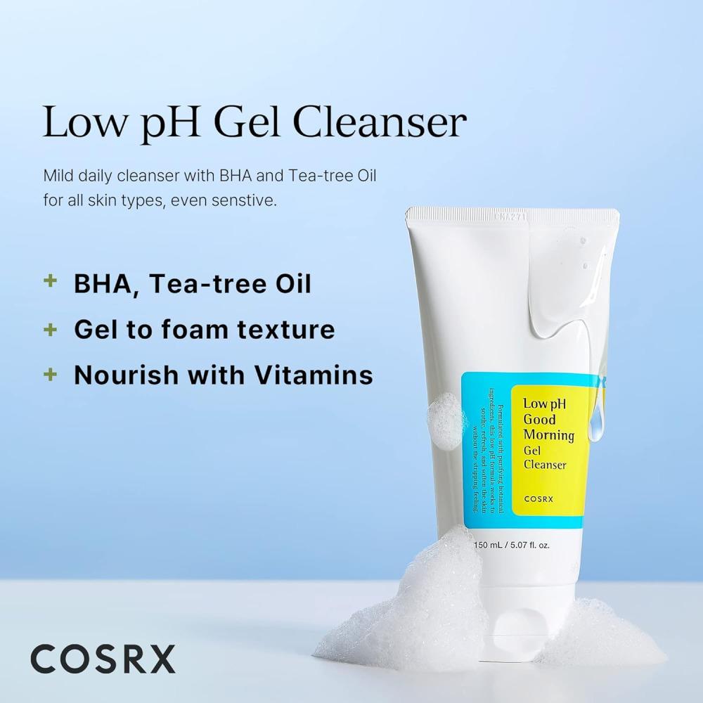 COSRX Гель для умывания с низким pH Good Morning, 150 мл(2 варианта)
