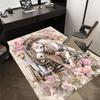 1 шт. Ковер с цветами для коридора Офисный коврик Наружный коврик Декор для дома Ковер для зоны Фестивальный подарок Коврик под офисное кресло