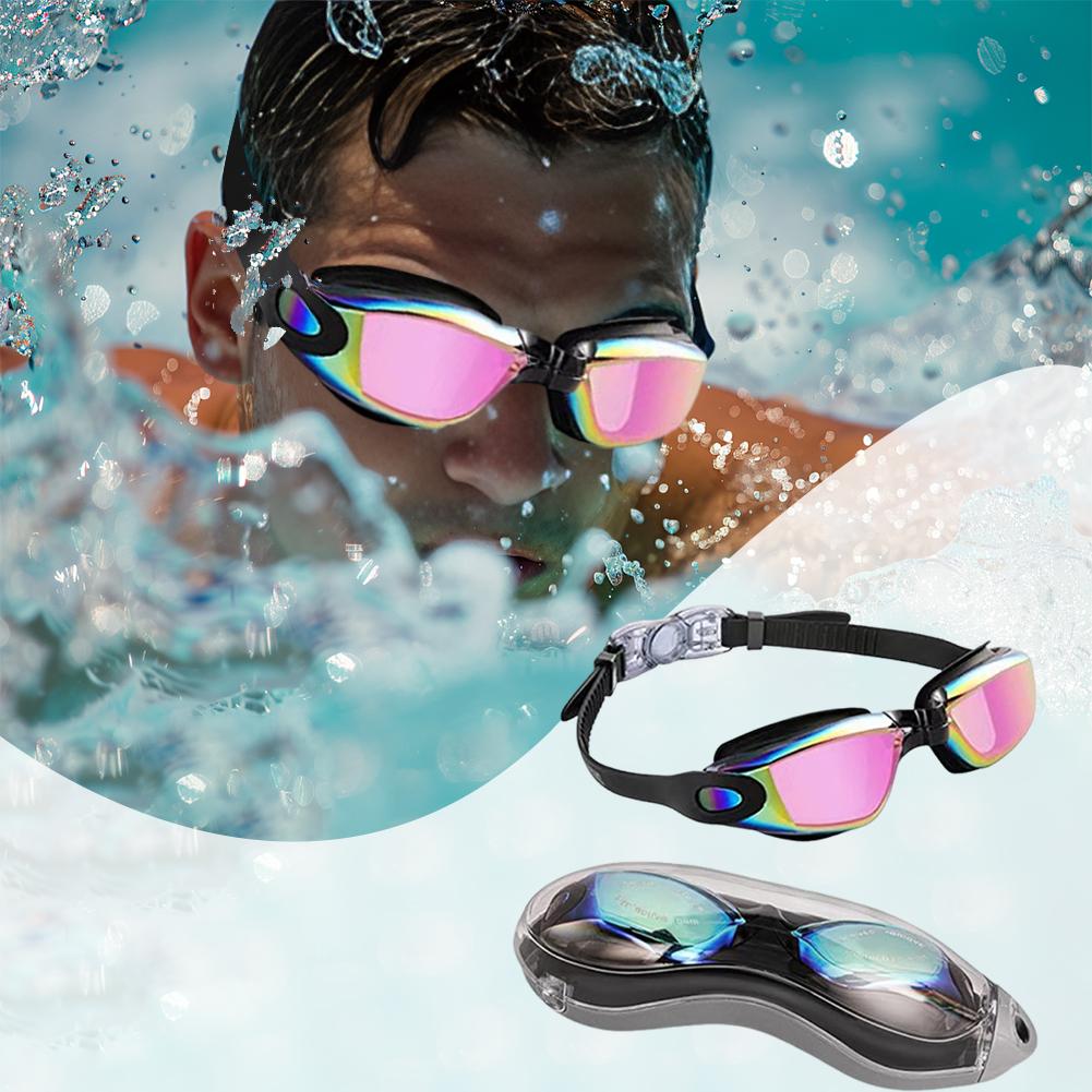 Adults Swim Goggles Anti Fog Swimming Goggles Waterproof UV Protection Swimming Goggles Swim Sports Eyewear for Swim Training