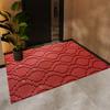 Высококачественный красный коврик для пола виллы, дверной коврик, утолщенный уличный нескользящий коврик для входа в дом