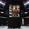 2026 Лето UFC Леон Эдвардс Боевой Графический Футболка Женская Спортивная Хлопок Короткий Рукав Свободная Повседневная Фитнес Рубашка Унисекс