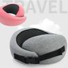 Portable Travel Pillow Memory Foam U-shaped Pillow Adjustable Noon Break Sleep Pillows Stowable Travel Pillows for Airplanes