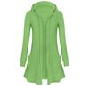 Women's Fashion Casual Hooded Loose Long Sleeve Zipper Solid Color Jacket