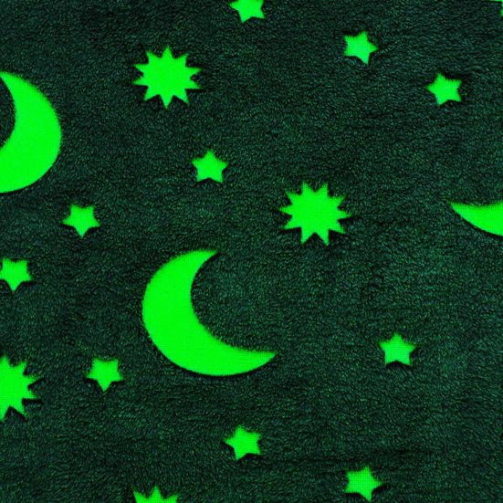 Декоративное одеяло со звездами и лунами, двустороннее антистатическое мягкое удобное подарочное одеяло, теплое светящееся в темноте розовое одеяло для сна для офиса