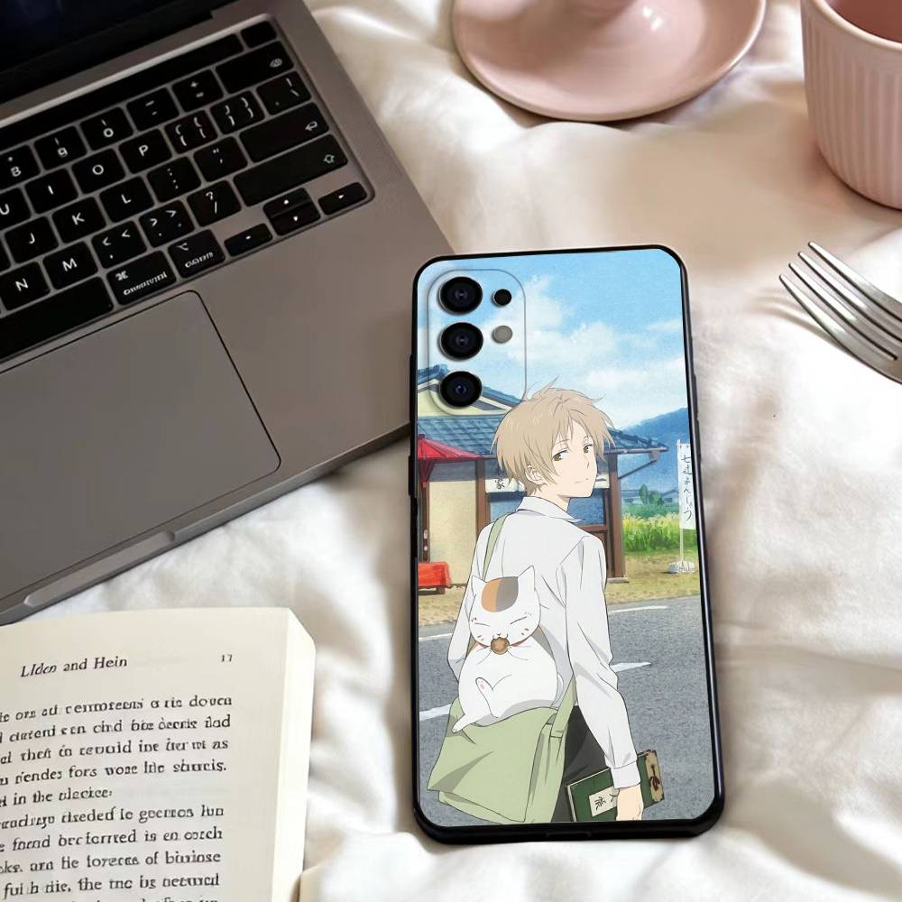 Чехол для телефона Аниме S-Sensei Нацумэ Для Samsung S25,24,23,22,30,21,10,9,Ultra,Plus,Lite,FE,4,5 G Мягкий черный чехол